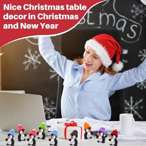Liliful 30 Set Employee Appreciation Gifts Bulk Thank You Gift for Staff Coworker Funny Rubber Penguins Pocket Favors with Card and Bag