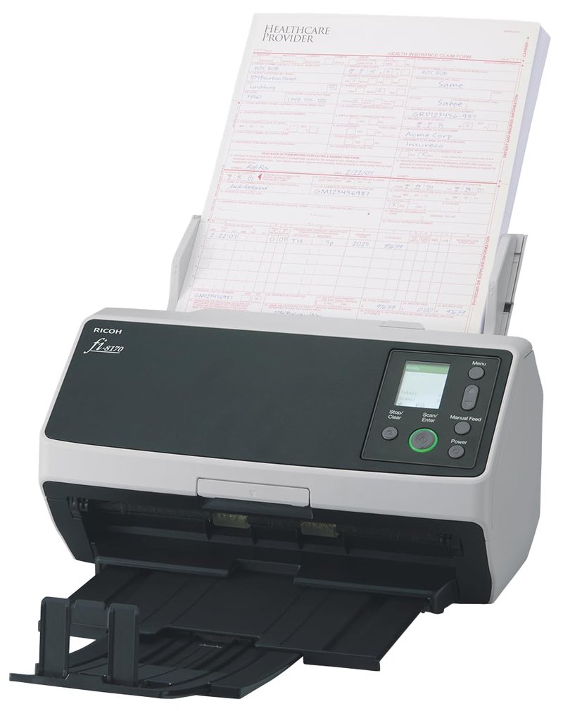 RICOH fi-8170 Deluxe Bundle Professional High Speed Document Scanner with PaperStream Capture Pro