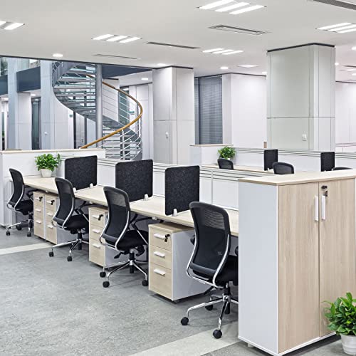 4 Pcs Acoustic Desk Divider Desktop Privacy Panel 16 x 20 Inch for Desk Cubicle Office Separator Panel Sound Absorbing Noise Reducing Tabletop Divider for Visual Distractions
