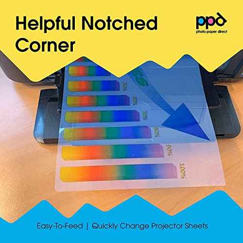 PPD Premium Inkjet Transparency Film (Overhead Projector Film) 150 Micron Thick 8.5x11" X 50 Sheets - Instant Dry PPD-34-50