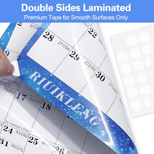 32" x 48" 2026 Wall Calendar Erasable Starry Sky, Wet & Dry Erase Large Laminated Annual Yearly Planner - 12 Month Horizontal/Vertical Calendar January to December for Easy Planning, Organizing