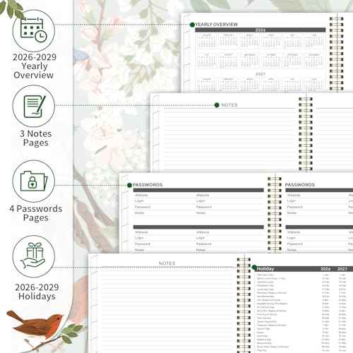 2026-2028 Monthly Planner/Calendar - 3 Year Monthly Planner 2026-2028, January 2026 - December 2028, 9" x 11", 3 Year Calendar 2026-2027-2028 with Colorful Tabs, Notes Pages, Inner Pocket
