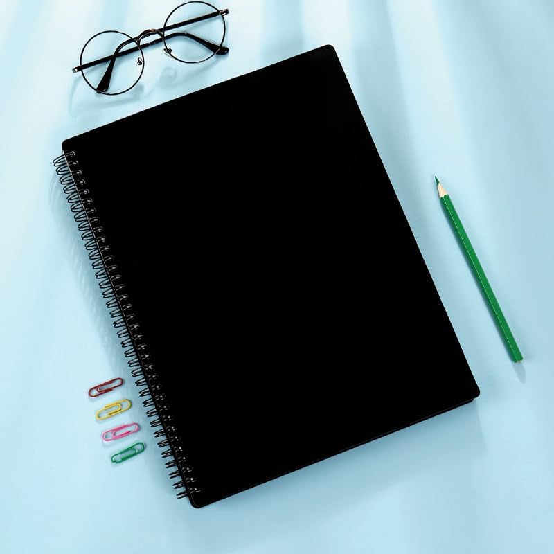 60 Pockets Portfolio Binder - Presentation Book with Plastic Sleeves for Artwork & Documents