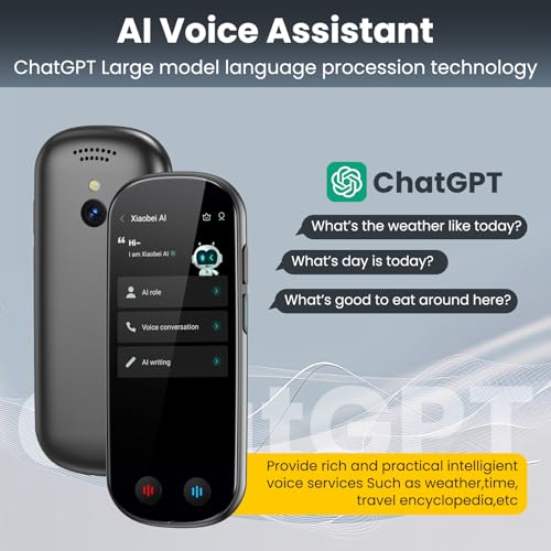 Simbago BLACK-Z9 Offline & AI Language Translator Device 150+ Languages