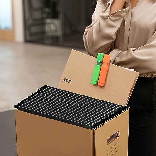 30 Pieces Clear Hanging File Folders Letter Size with Tabs and Inserts Poly Reinforced Filing Cabinet Folders Hanging 9.5x11inch Hanging Document Paper Folder for Medical Charts File Cabinet