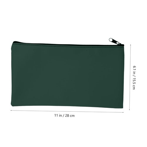 WEKADRIN 2Pcs Money Bags with Zipper Cash Organizer Pouches for Bank Deposits Receipt Storage and Cash Pouches for Easy Identification