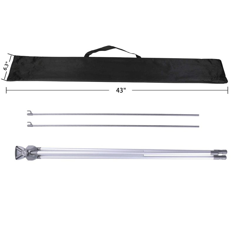 SUERUI Adjustable X Banner Stand Fits Any Banner Size Width 23" to 32" and Height 63" to 78",Portable Retractable Banner Holder with Carrying Bag - Customize Banner for Trade Show, Exhibition, 2 Pack