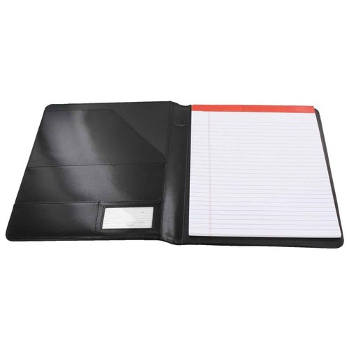 Royce Leather Shiny Leather Writing Portfolio, Writing Pad, Presentation Fold.