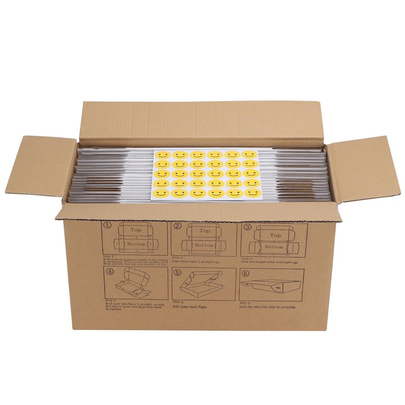 HORLIMER 9x6x3 Shipping Boxes Set of 30, White Corrugated Cardboard Mailer Box for Packing Small Business