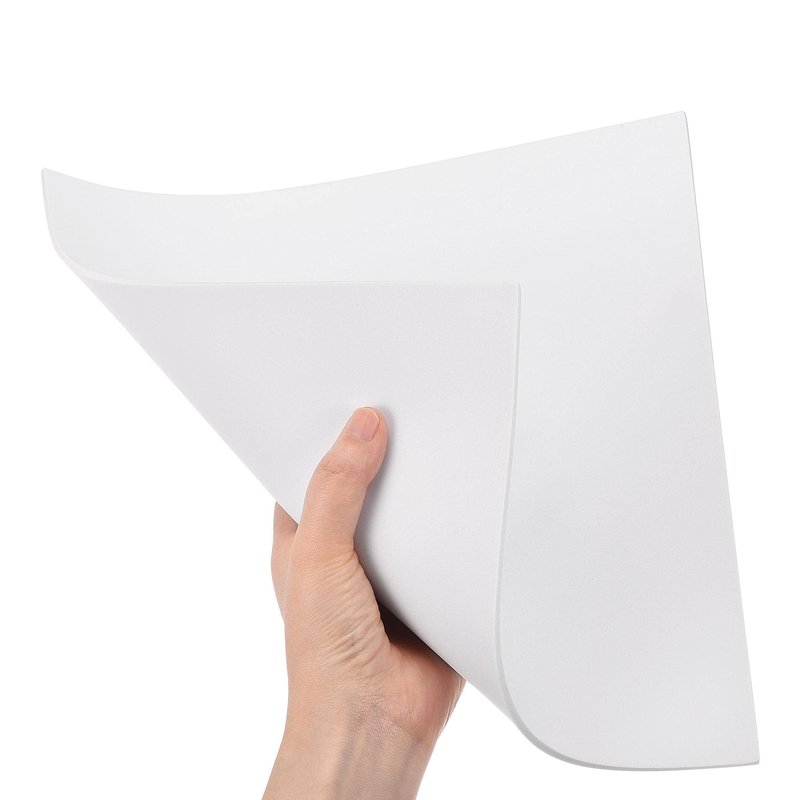 uxcell White EVA Foam Sheets 10 x 10 Inch 3mm Thickness for Crafts DIY Projects, 4 Pcs