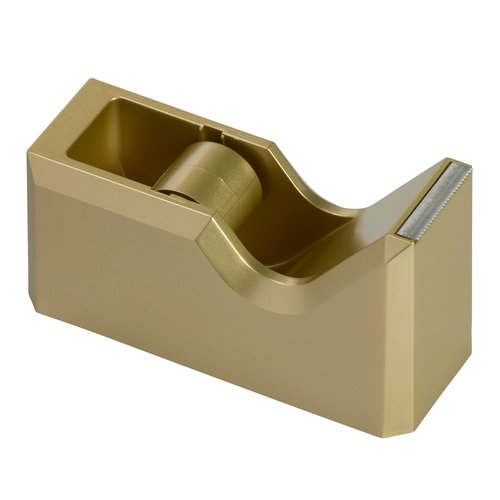 JAM PAPER Colorful Desk Tape Dispensers - Gold - Sold Individually