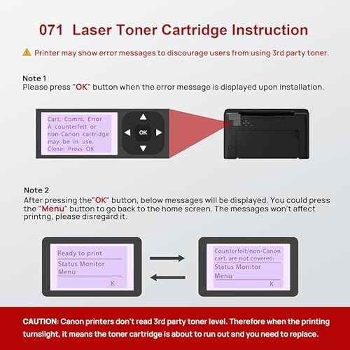 CRG071 071 Toner Cartridge 071 Black (5645C001), Compatible for Canon 071 Black Toner Cartridge for Canon Imageclass LBP122dw LBP122 LBP120 MF270 MF273dw MF272dw MF275dw (1-Pack)