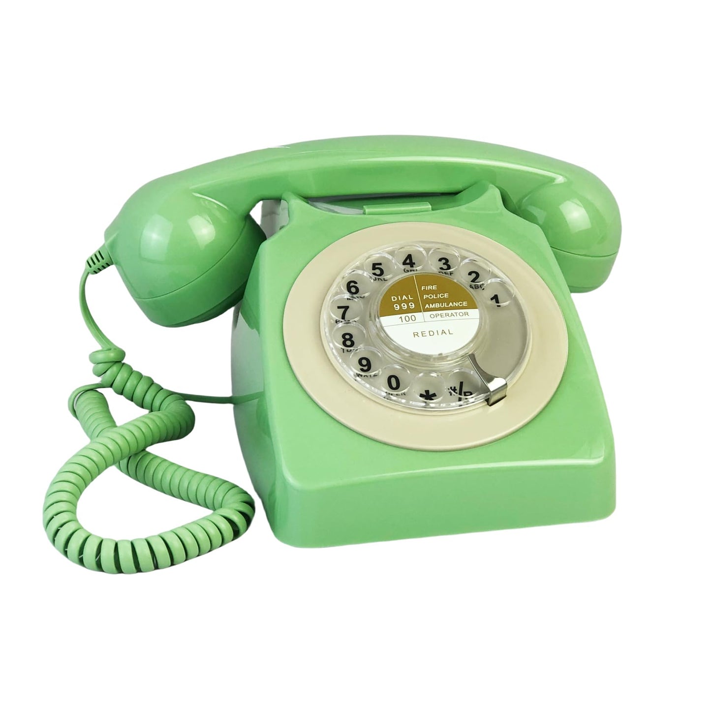 Benotek Telephone, Corded Landline Phones for Home, Retro Old Fashion Home Phone with Rotary Dial Keypad, Antique Old Fashion Telephones Novelty Gift for Decoration