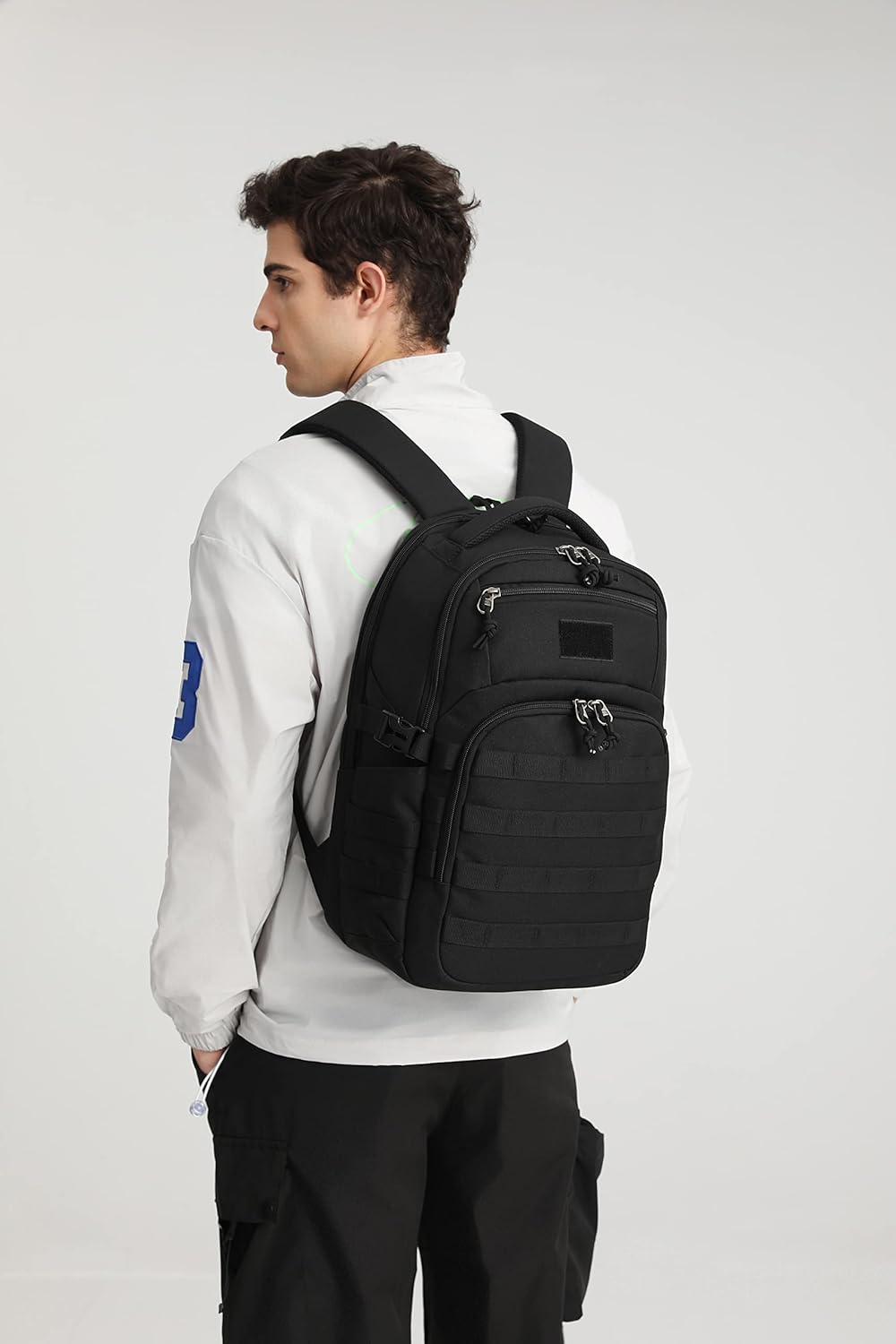 Wotony Military Tactical Backpack - Compact Black Assault Bag for Men | Durable & Versatile