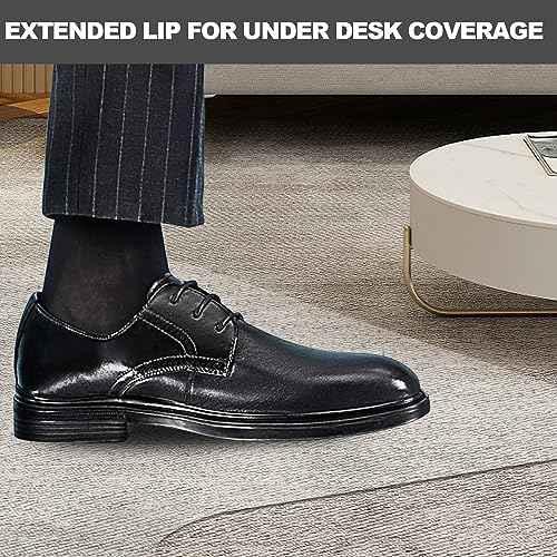 Chair Mat for Carpet- Low Pile (1/4" Thick) Carpet Protector for Office Gaming Computer Desk Chair. Heavy Duty Desk Chair Mat for Carpeted Floors, Semi Transparent (for Carpet Floor)