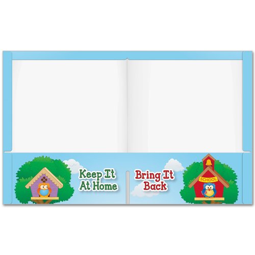 Really Good Stuff Early Learning Owl Homework Folders - 12 folders