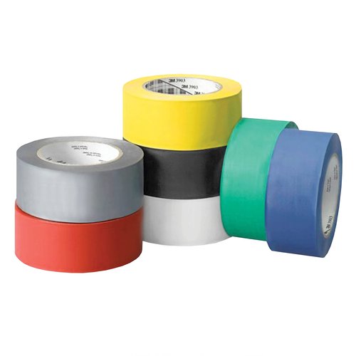 3M 3903 Vinyl Duct Tape Roll - 4 in. x 150 ft. Grey, Moisture, Chemical Resistant, Rubber Adhesive Tape with Embossed Vinyl Backing.