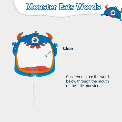 HOOJOJO Reading Guide Handheld Paddles Teacher Supplies for Classroom Reading Tracker for Kids Reading Sight Words Games Finger Reading Dyslexia Tools