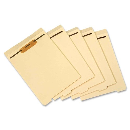 Pendaflex Globe-Weis/Pendaflex Dividers for Fastener Folders, 1/5 Cut Bottom Tab, 2-Inch Fastener, Letter Size, Manila, 50 Dividers Per Set (75600)