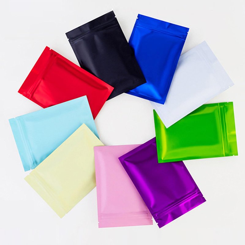 100 Pack Resealable Mylar Bag, Smell Proof Bags Resealable Packaging Supplies for Food Storage Small Business (Black, 4" X 6")