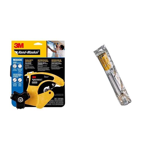 3M Hand-Masker Film & Tape Dispenser & 12-Inch Paper Blade