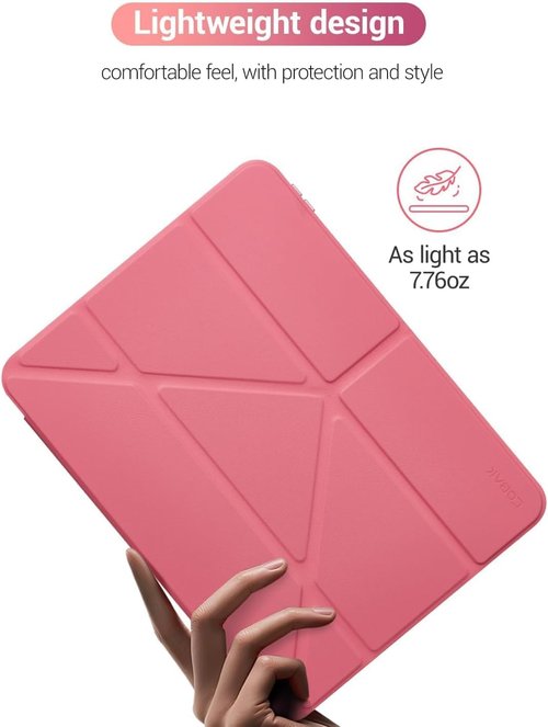 CoBak iPad Case - Protective Cover for 11th Gen 11" & 10th Gen 10.9" | Multi-Angle Stand, Pencil Holder, Auto Wake/Sleep - Pink