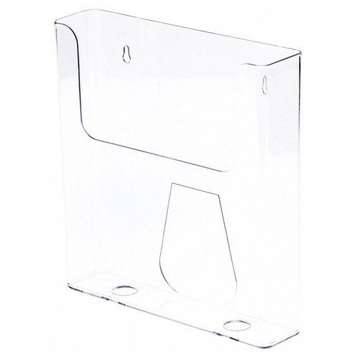 Plymor Clear Acrylic Paper Literature Holder (Wall Mount), Fits 8.5" x 11" Documents