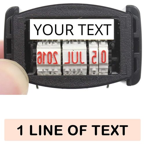 Custom Date Stamp Personalized Self Inking Date-Stamps with Signature Name for Business Supplies 1 Line Custom Text Customized Office Rubber Stamper Stationary, Teacher Gift - Many Colors & Fonts