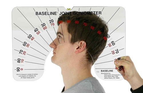 Baseline 12-1076 Large Joint Arthrodial Protractor Goniometer, Cervical Rotation