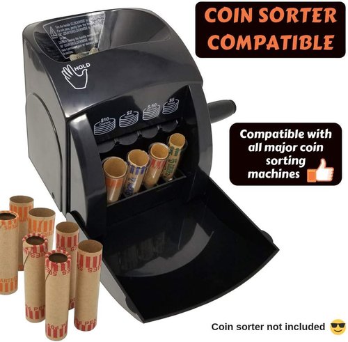 J Mark Coin Roll Wrappers - 40 Count Assorted Cartridge-Style, Made in USA | Includes Quarter, Penny, Nickel & Dime Rolls