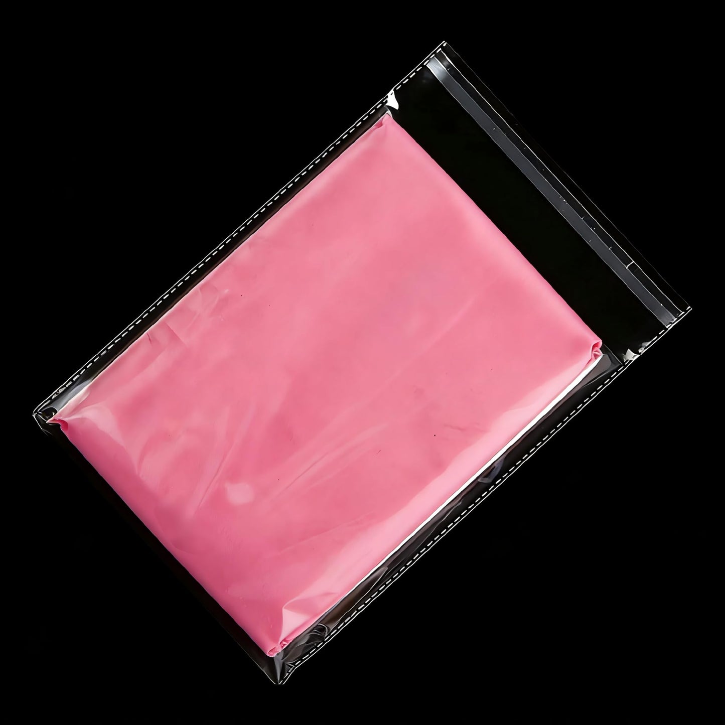100 Count 10x14 self sealing Cellophane Bags, HUOJI Resealable Clear Poly Bags for Clothes, Shirts and Party Favors