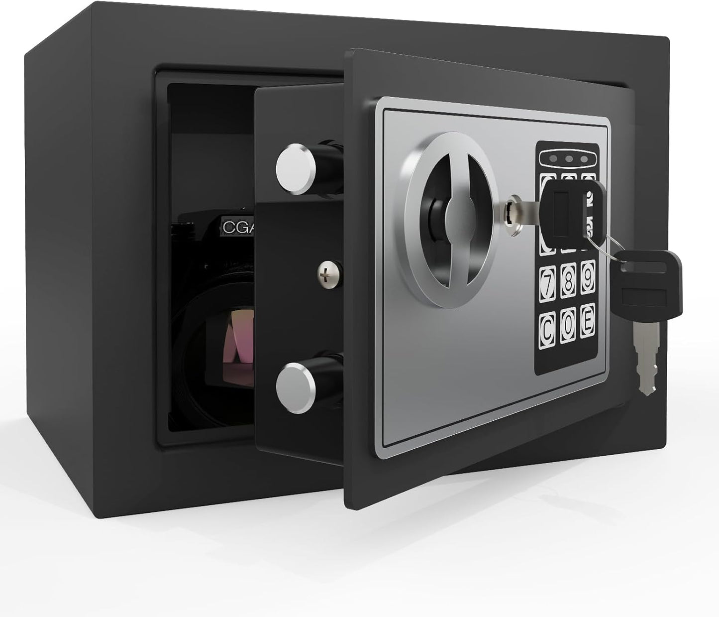 <1.6 cu.ft.>Goldenkey Digital Safe with Electronic Keypad, Document Safe with Removable Shelf, Personal Safes Box Perfect for Guns, Laptop for Home, Office, Hotel, 11.81"D x 14.96"W x 11.81"H