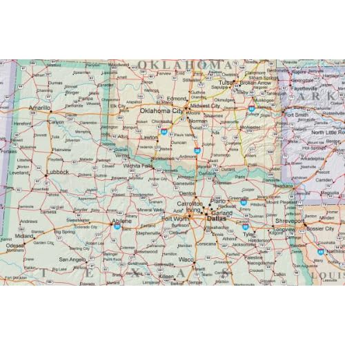 24x36 United States, USA US Executive Wall Map Poster Mural (24x36 Laminated)