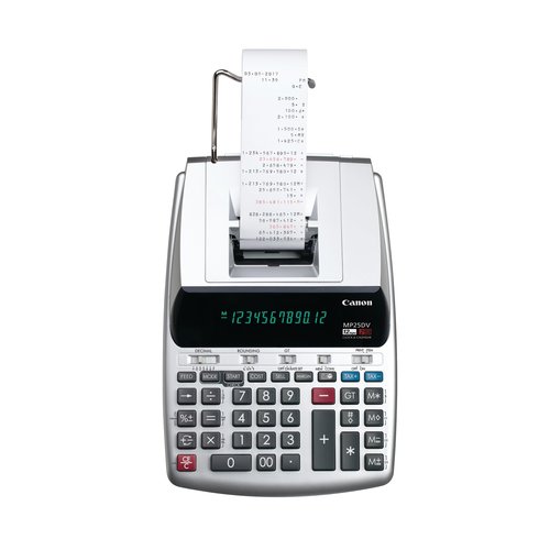 Canon Office Products 2202C001 Canon MP25DV-3 Desktop Printing Calculator with Currency Conversion, Clock & Calendar