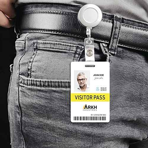 Avery Durable Tall ID Badges for Lanyards, Laser Printable on Both Sides, Blank White, 80 Total, 3.375" x 2.125" (61612)