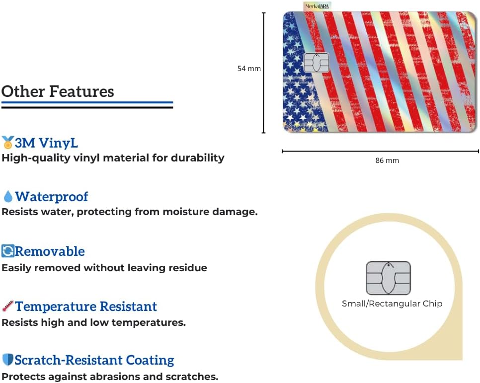 (2 Units) Holographic Credit Card Skin – 3M Material Debit Card Sticker, Waterproof, Durable & Easy to Apply, Multi-Design Personalised Cover (FBI Funny ID)