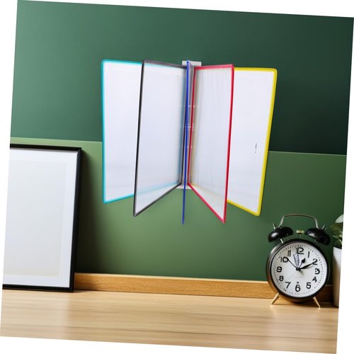 COHEALI Wall Mounted File Folder Holder Flip Document Rack Space-saving Magazine Wall Display Organizer for Office Classroom and Public Spaces