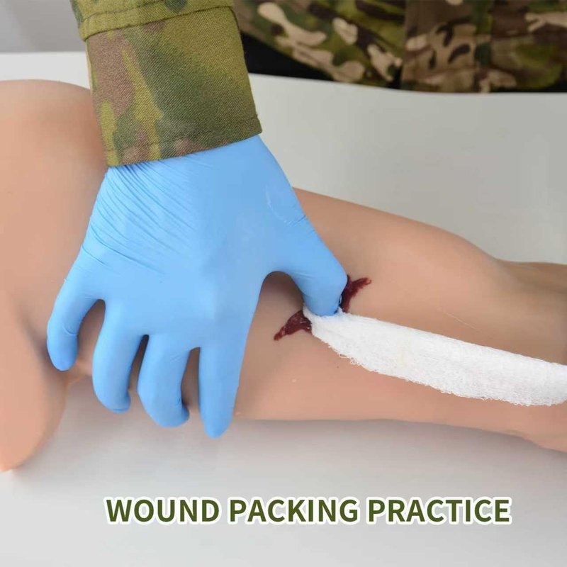 Arm Wound Packing Trainer,Hemorrhage Control Simulator with Electric Pump & Manual for Tourniquet Training, Stop The Bleed Practice Kit