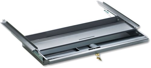HON Center Drawer for Double Pedestal Desks, Metal, 24-3/4 x 14-3/4 x 3, Charcoal