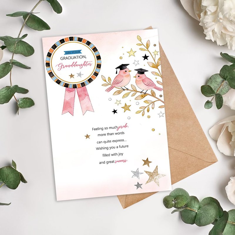 uugtcard Graduation Card for Granddaughter, Graduation Gift for Granddaughter