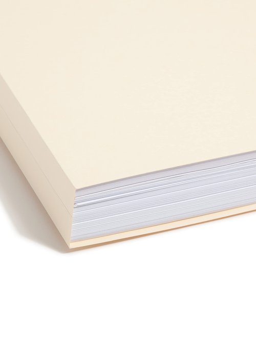 Smead Fastener File Folder, 2 Fasteners, Reinforced 1/3-Cut Tab, 1-1/2" Expansion, Letter Size, Manila, 50 per Box (14595)