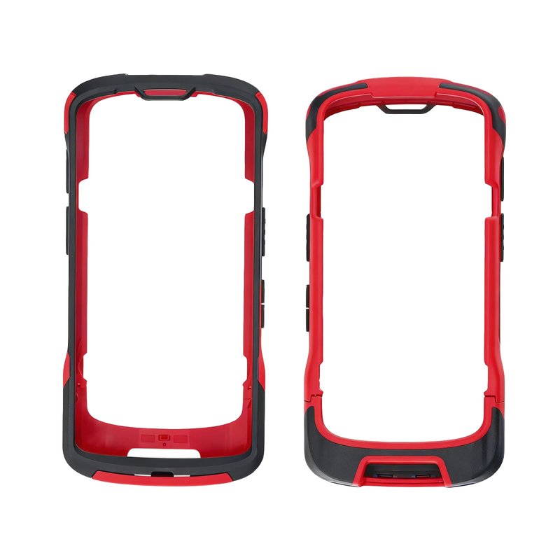 TC53 Protective Case for Zebra Symbol TC53 TC58 Handheld Barcode Scanner, Rugged OEM Cover Red & Black