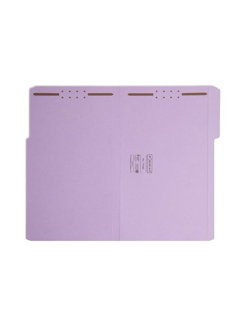 Smead Fastener File Folder, 2 Fasteners, Reinforced 1/3-Cut Tab, Legal Size, Lavender, 50 per Box (17440) (Pack of 1)