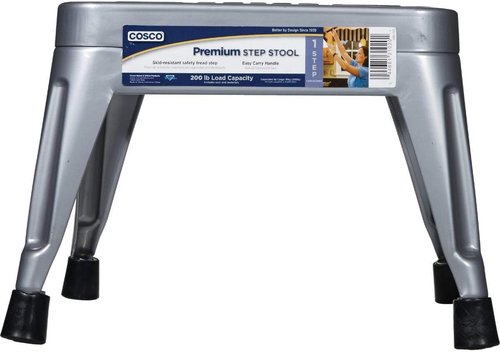 COSCO 1-Step Steel Stool - Durable & Lightweight Design for Easy Access | Perfect for Home Use