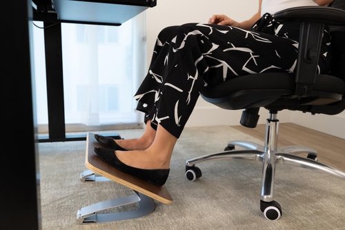 Footrest by Hopper – Rock, Bounce & Move While You Sit | Under Desk Foot Rest for Comfort, Ergonomics, Focus & Fidgeting | Great for Office, Home & Gaming