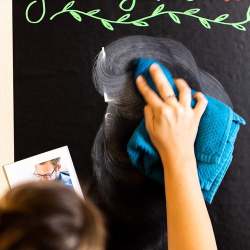 Magnetic Chalkboard Contact Paper, Self Adhesive Magnet Wall Board, Peel and Stick Magnetic Wallpaper for Kids Toddlers Preschool Playroom Bedroom Wall, 39" x 18"