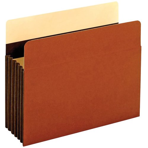 Globe Weis Pendaflex Expanding File Pockets, Brown (PFXC1535GHD)