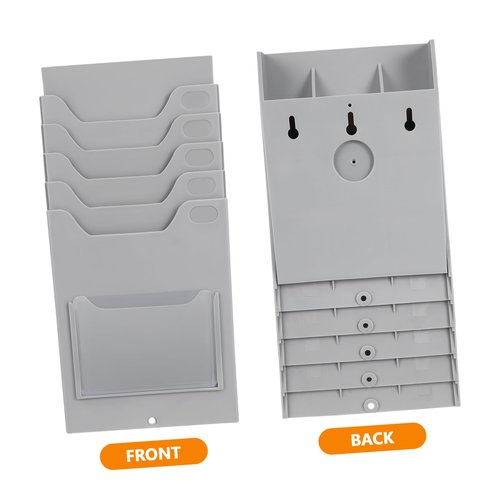 Homoyoyo Strong Material Card Rack Pocket Magnetic Timecard Holder Easy to Organize