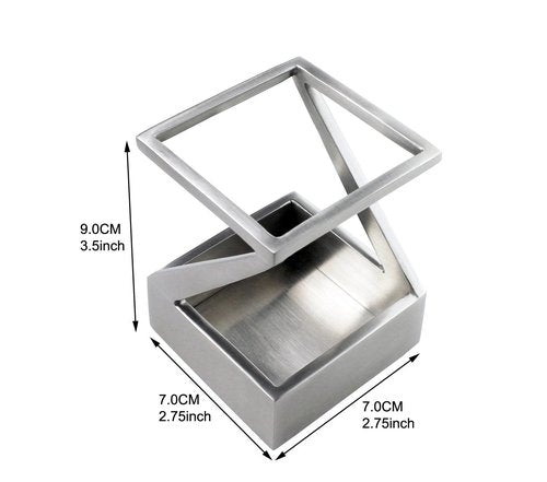 ArtsOnDesk Modern Art Pen and Pencil Holder St203 Stainless Steel Silver color Patented High-end Deck Accessory Desktop Pen Case Cup Tray Stand Office Organizer Christmas Valentines Gift.