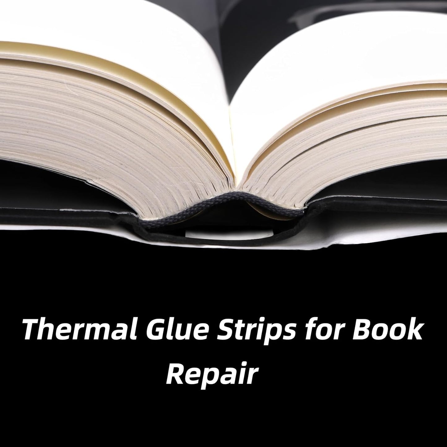 ZEAYEA Glue Strips - 100 Pcs Hot Melt Adhesive with Mesh Backing for Thermal Binding | 12 mm Size, 80-110 Sheet Capacity